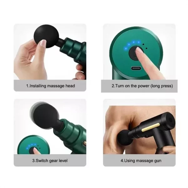 Massageador Elétrico Alta Frequência Profissional Muscular - Image 2
