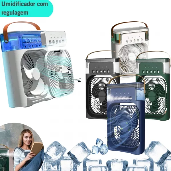 Mini Ar Condicionado com Nebulizador, Ventilador, Umidificador, Aromatizador E Climatizador - Image 4